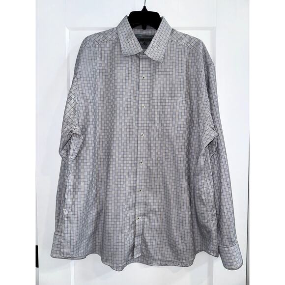 Johnston & Murphy Tailored Fit Button Up Shirt Men’s XXL - Picture 1 of 7